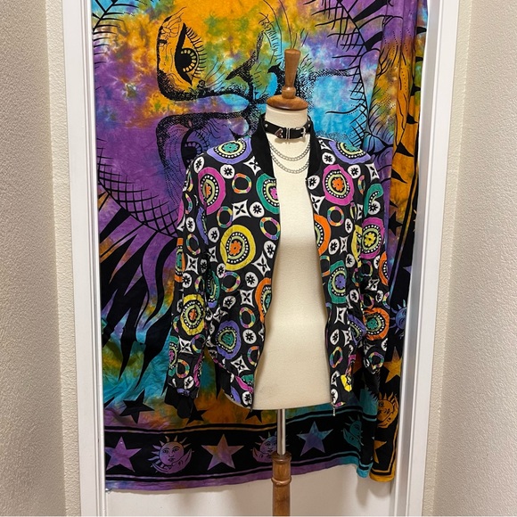 🌈 Amazing Colorful Vintage art jacket - Picture 3 of 12